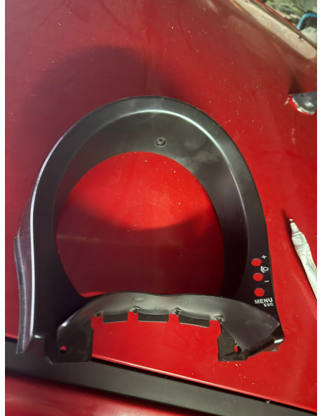 plastico do quadrante   fiat 500